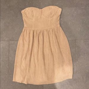 Ark & Co strapless “like new” baby suede dress